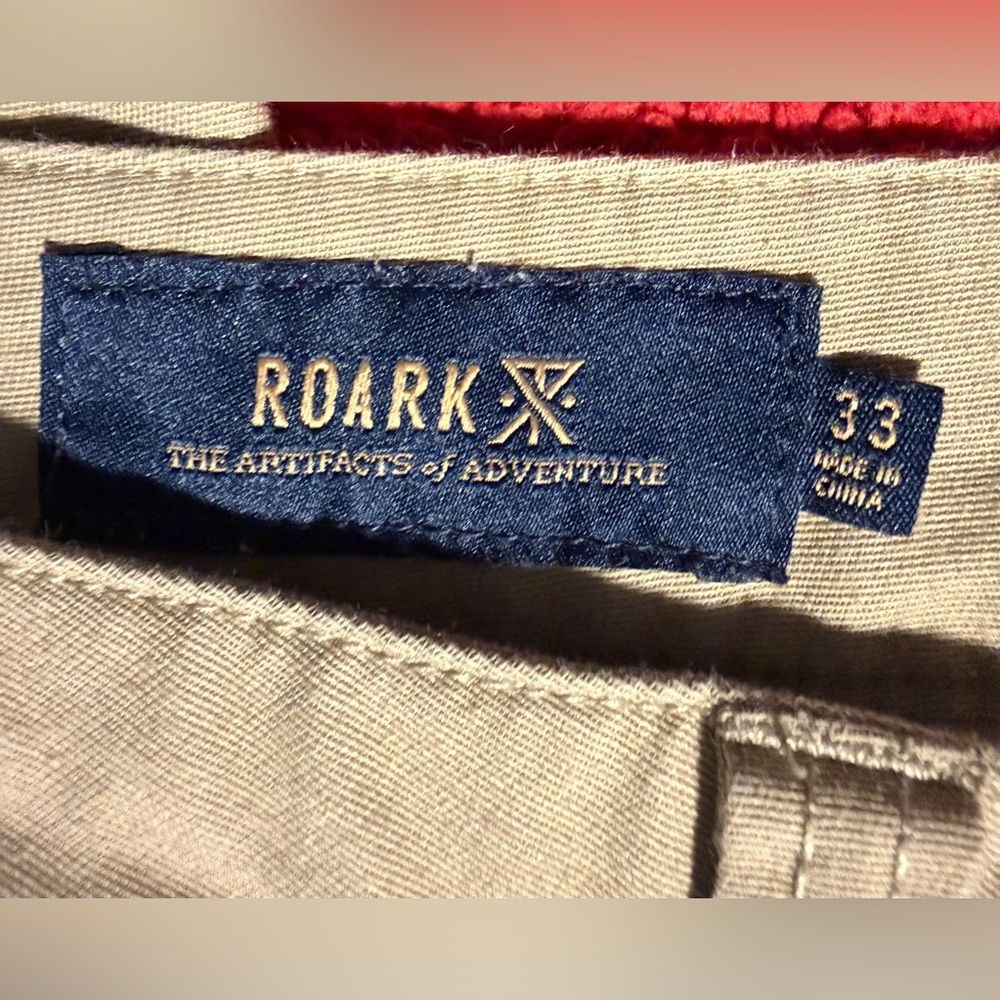 Roark Revival Straight Fit Khaki Pants 33x31 Travel Chino Mens - Picture 2 of 13